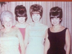 The Margolis girls at Sharon's wedding 1965